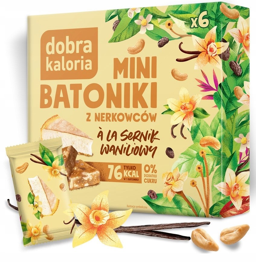 Dobra Kaloria Mini Batoniki Sernik Waniliowy 102g