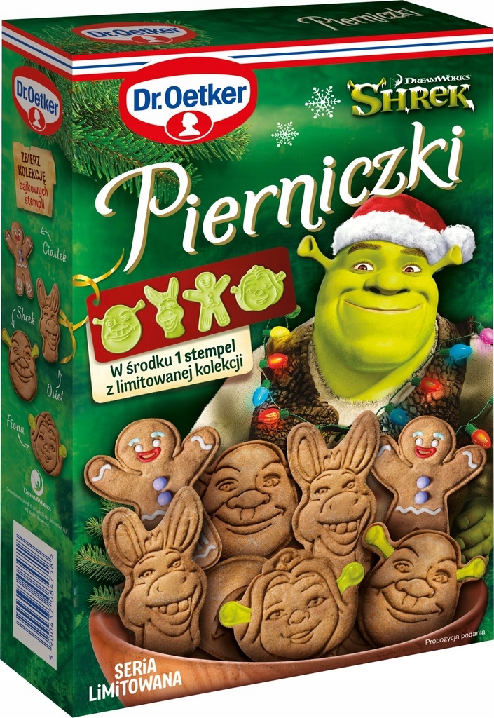 Dr. Oetker Pierniczki Shrek Mieszanka do Pierników 260g