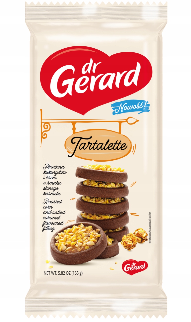 Dr Gerard Tartaletki Prażona Kukurydza i Krem Słony Karmel 165g