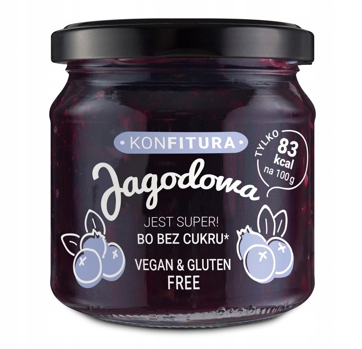 Devaldano Konfitura Jagodowa Bez Cukru 190g