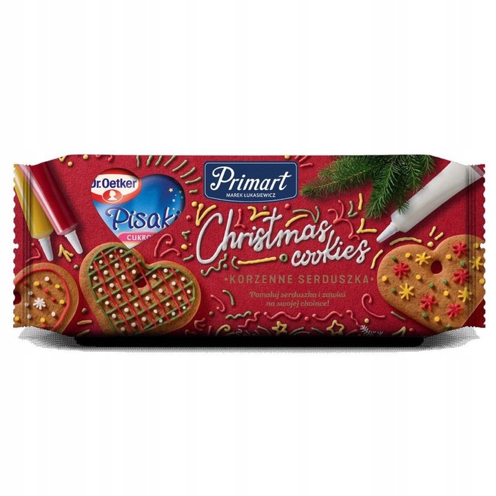 Primart Ciastka Serca Korzenne i Pisaki Cukrowe 211g