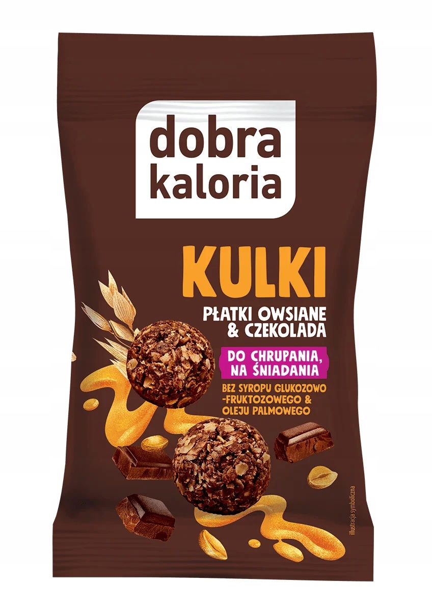 Dobra Kaloria Kulki Płatki Owsiane Czekolada 40g