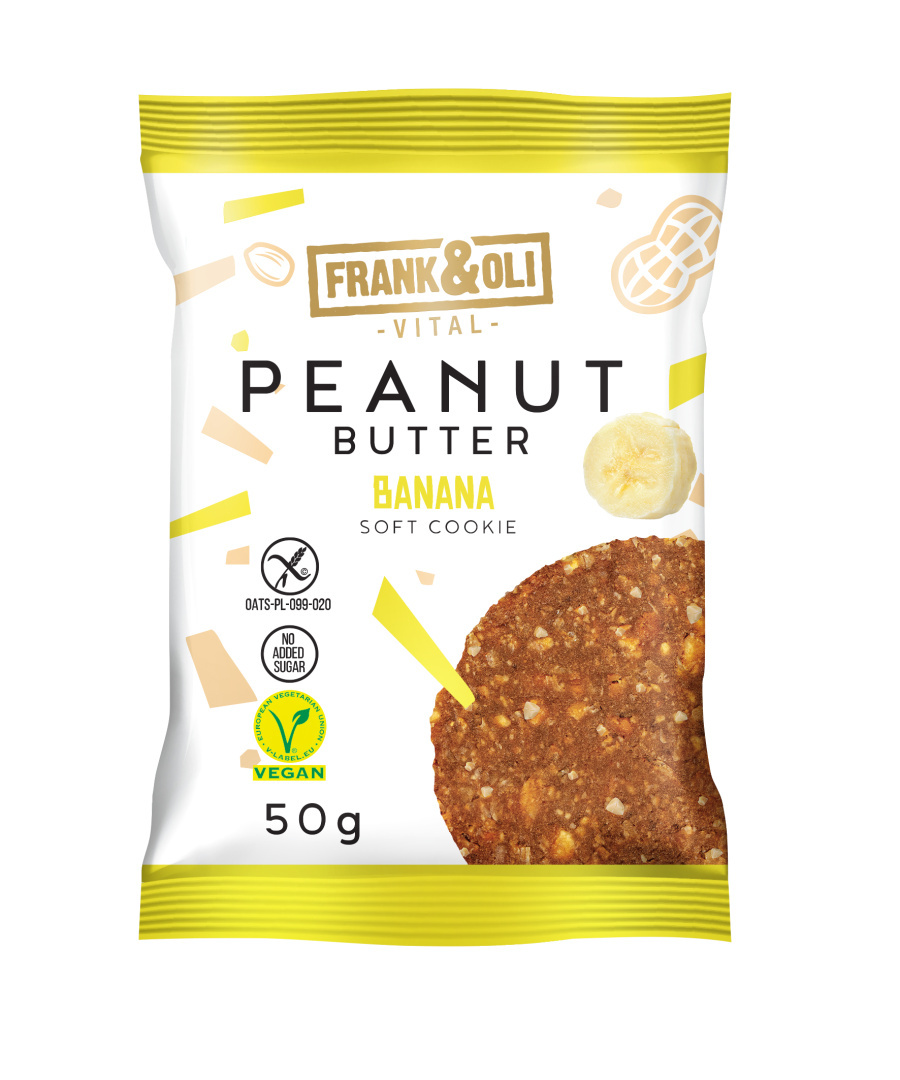 Frank&Oli Peanut Butter Banana Soft Cookie 50g