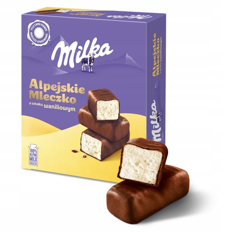 Milka Alpejskie Mleczko Waniliowe 330g
