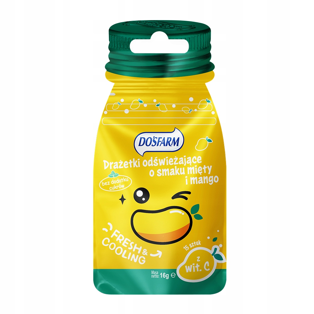 Dosfarm Drażetki Mięta i Mango 16g