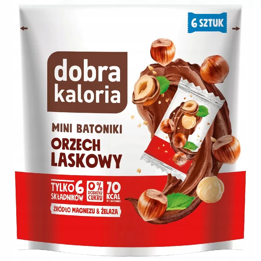 Dobra Kaloria Mini Batoniki Orzech Laskowy 108g