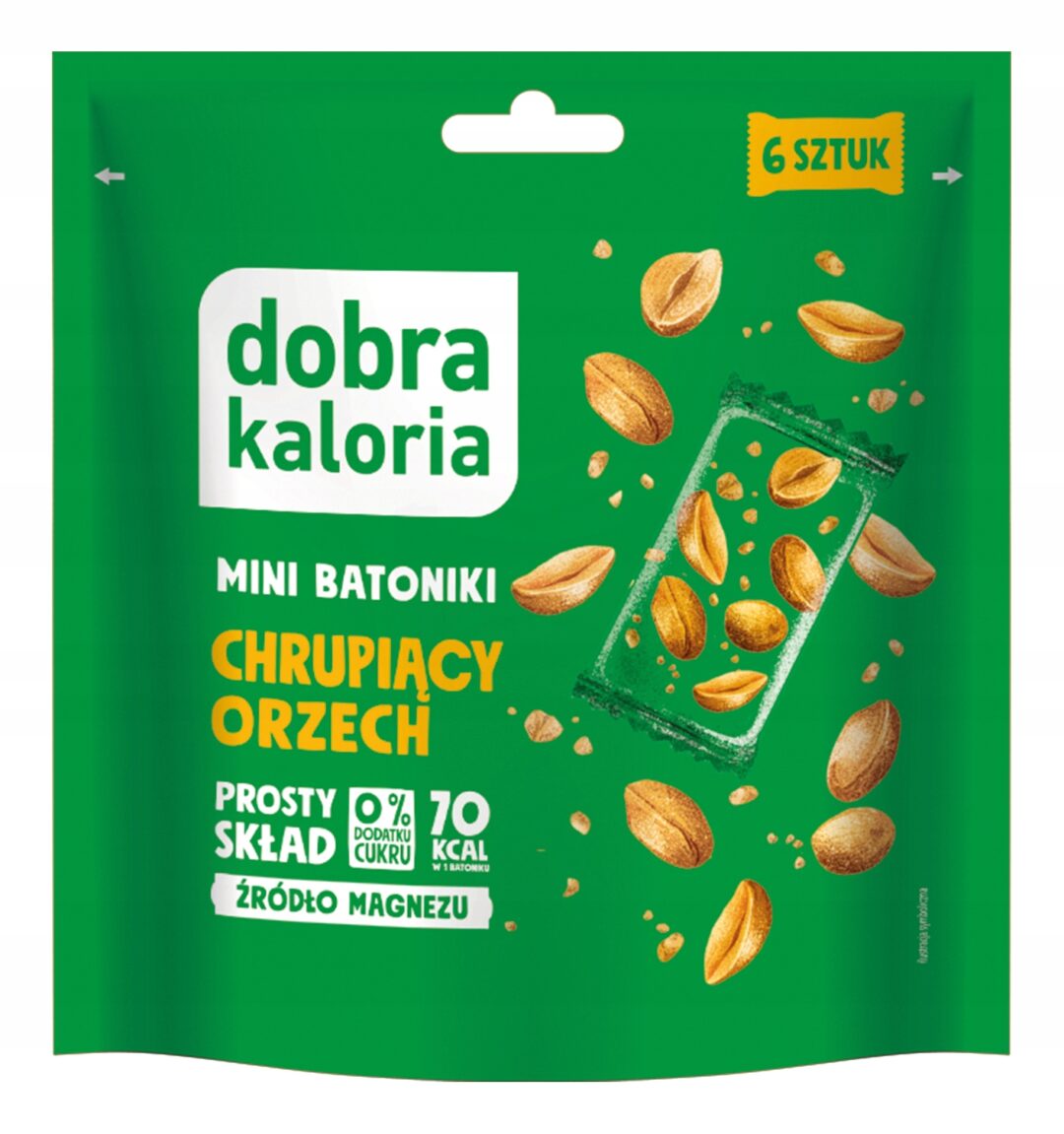 Dobra Kaloria Mini Batoniki Chrupiący Orzech 108g