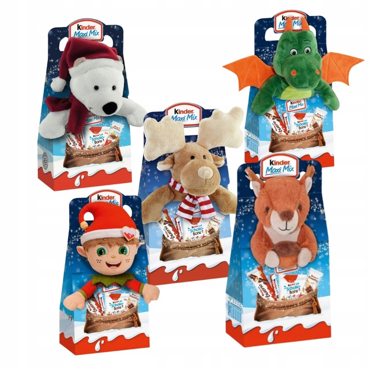 Kinder Maxi Mix z Pluszakiem Świątecznym 133g