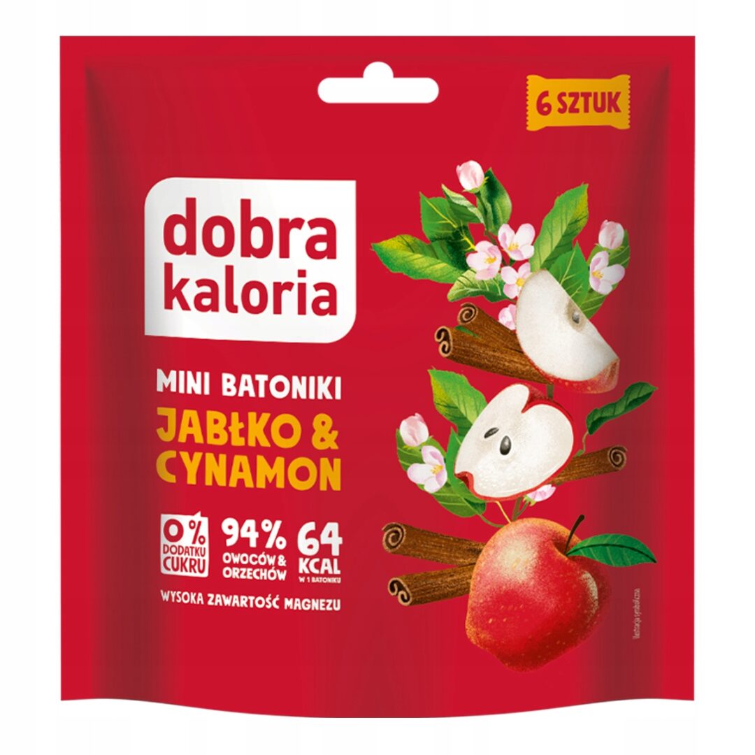 Dobra Kaloria Mini Batoniki Jabłko Cynamon 108g