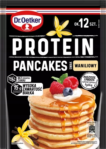 Dr. Oetker Protein Mieszanka do Pancakes Waniliowe Bez Dodatku Cukru 180g