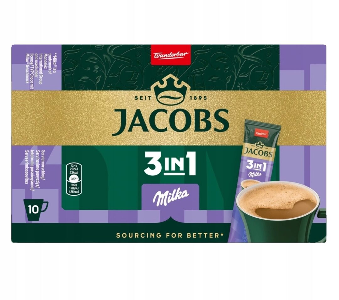 Jacobs Milka 3w1 12,4g x 10 szt