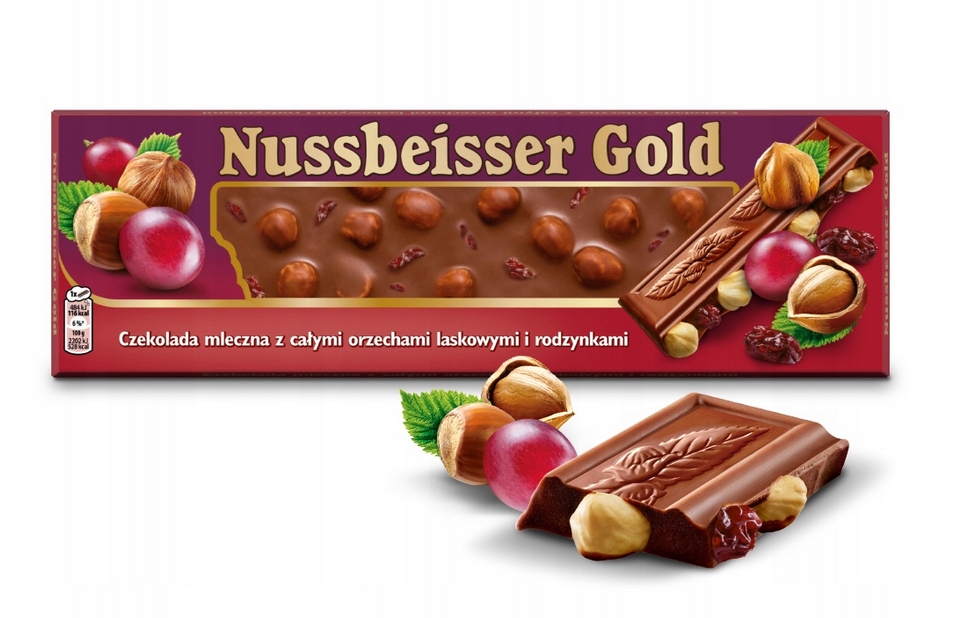 Nussbeisser Alpen Gold z Rodzynkami 220g