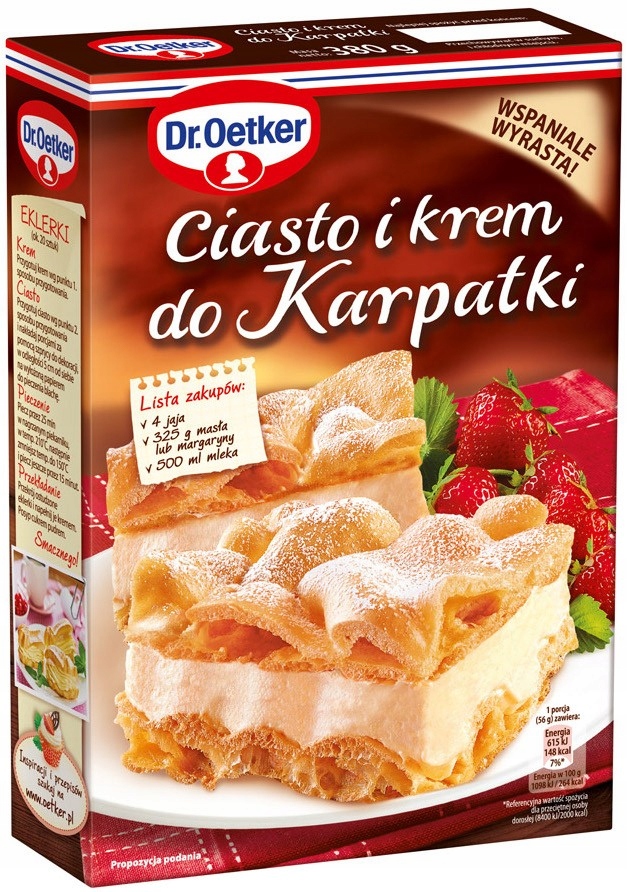Dr. Oetker Ciasto i Krem do Karpatki Mieszanka 380g