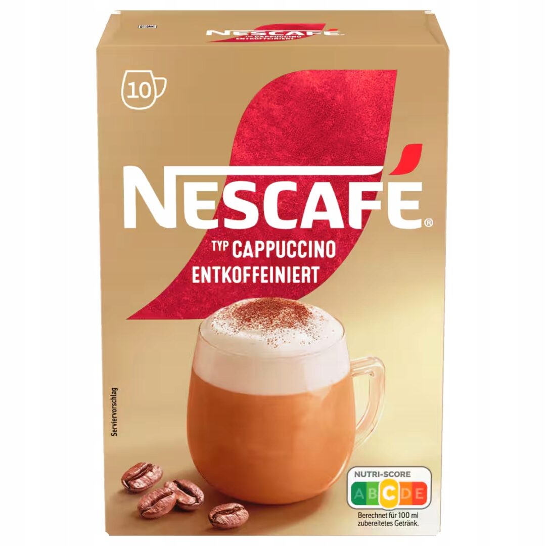 Nescafe Cappuccino Bezkofeinowe Kremowe 10szt x 12,5g