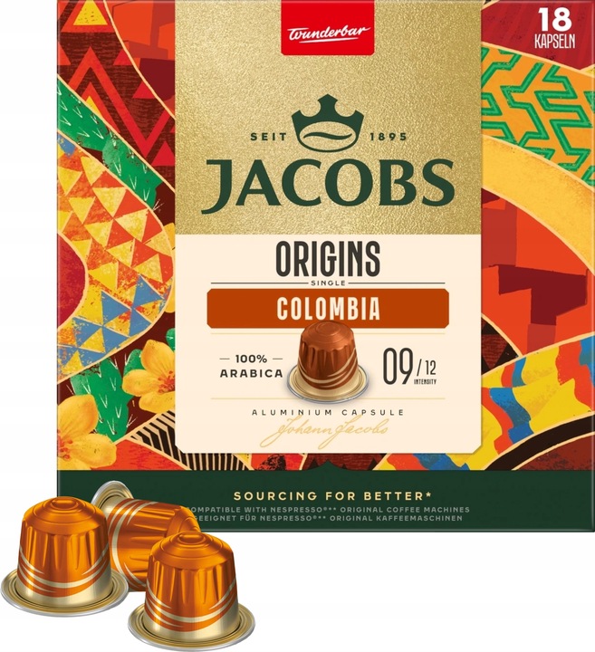 Jacobs Origins Colombia 18 kapsułek