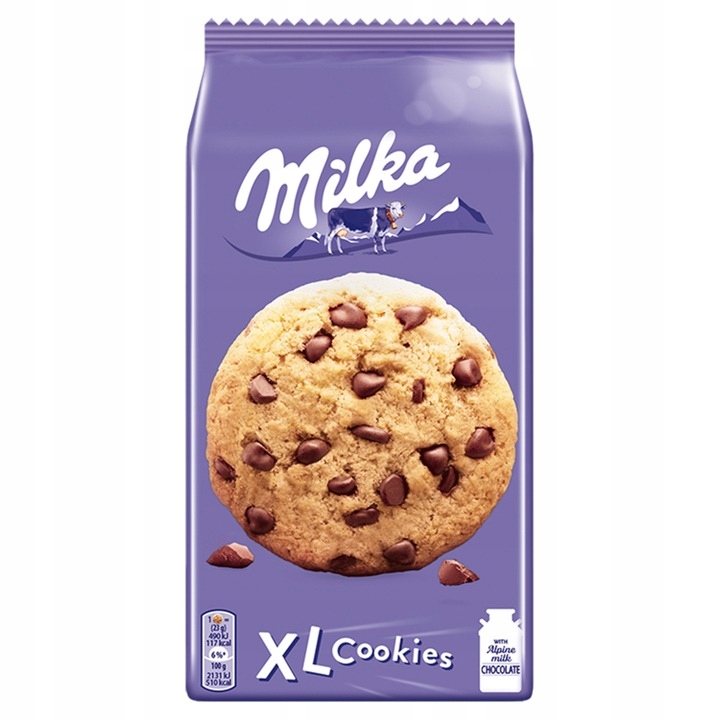 Milka XL Cookies Chocolate 184g