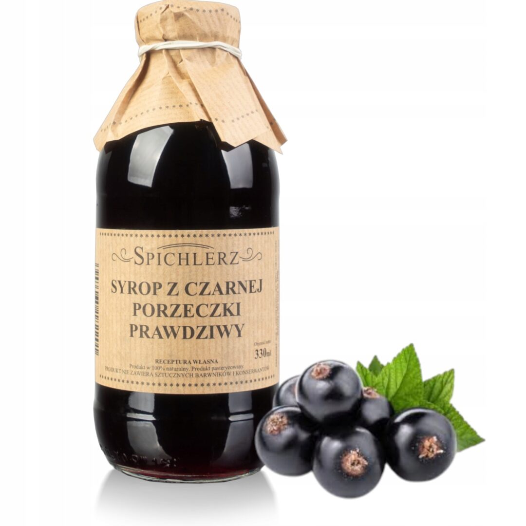 Spichlerz Syrop z Czarnej Porzeczki Prawdziwy 330ml