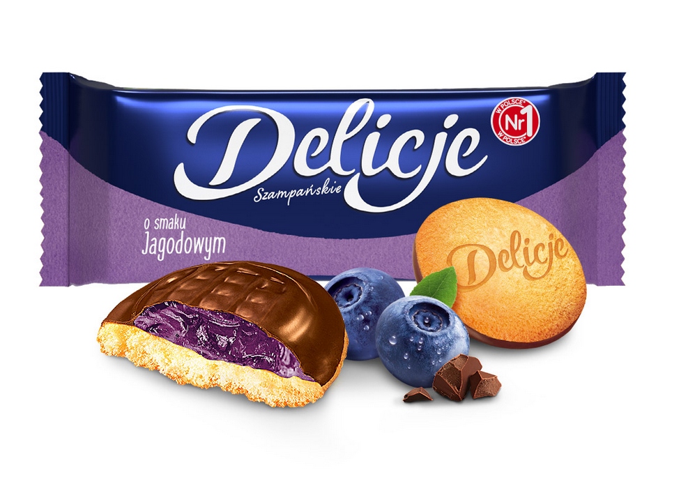 Delicje Szampańskie Jagodowe 147g
