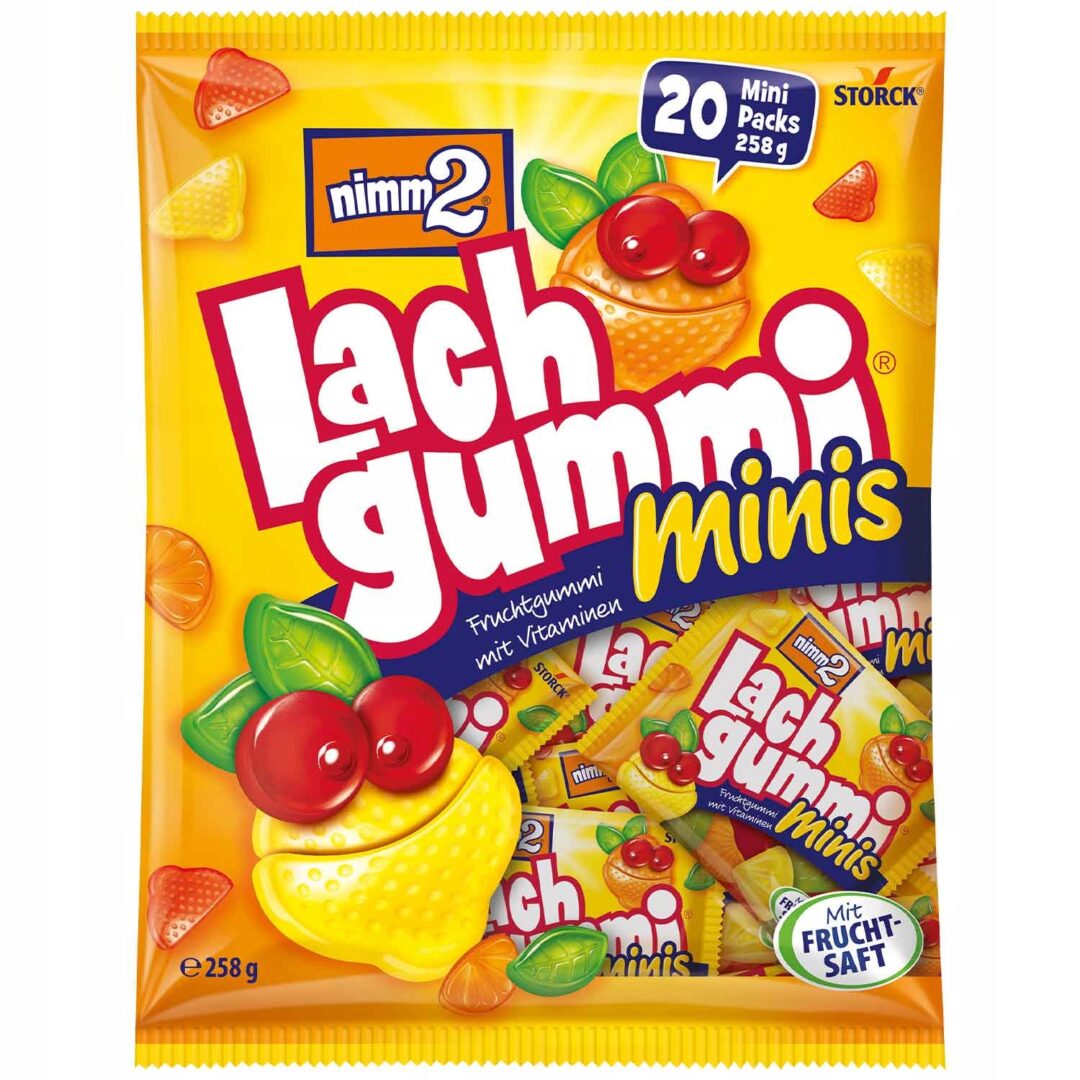 Nimm2 Lachgummi Minis Śmiejżelki Mini Paczki 20szt 258g