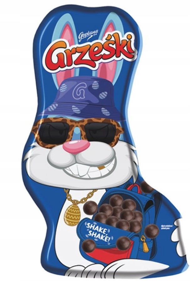 Grześki Czekoladowa Figurka Królika z Drażami 90g