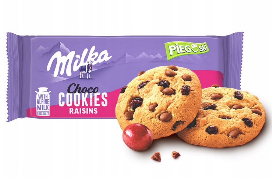 Milka Pieguski Choco Cookies Raisins 135g